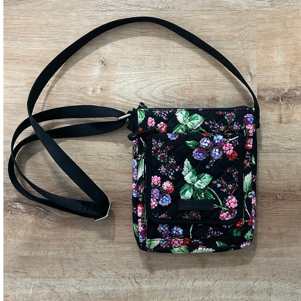 Vera Bradley Mini Hipster Winter Berry Adjustable Quilted Crossbody Purse NWOT